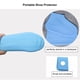 thumbnail image 5 of Wosthever 1 par de fundas de silicona reutilizables para zapatos S/M/L, cubiertas impermeables para zapatos de lluvia, para acampar al aire libre, botas de Paraguas de lluvia Azul L Wosthever HA005720-09, 5 of 6