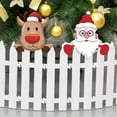 thumbnail image 3 of Christmas Santa Claus Fence Peeker Decoration, Reindeer Peeking Garden Yard Art Xmas Home Patio DIY Holiday Decor Outdoor Cute Garden Fence Sign Ornament, 3 of 5
