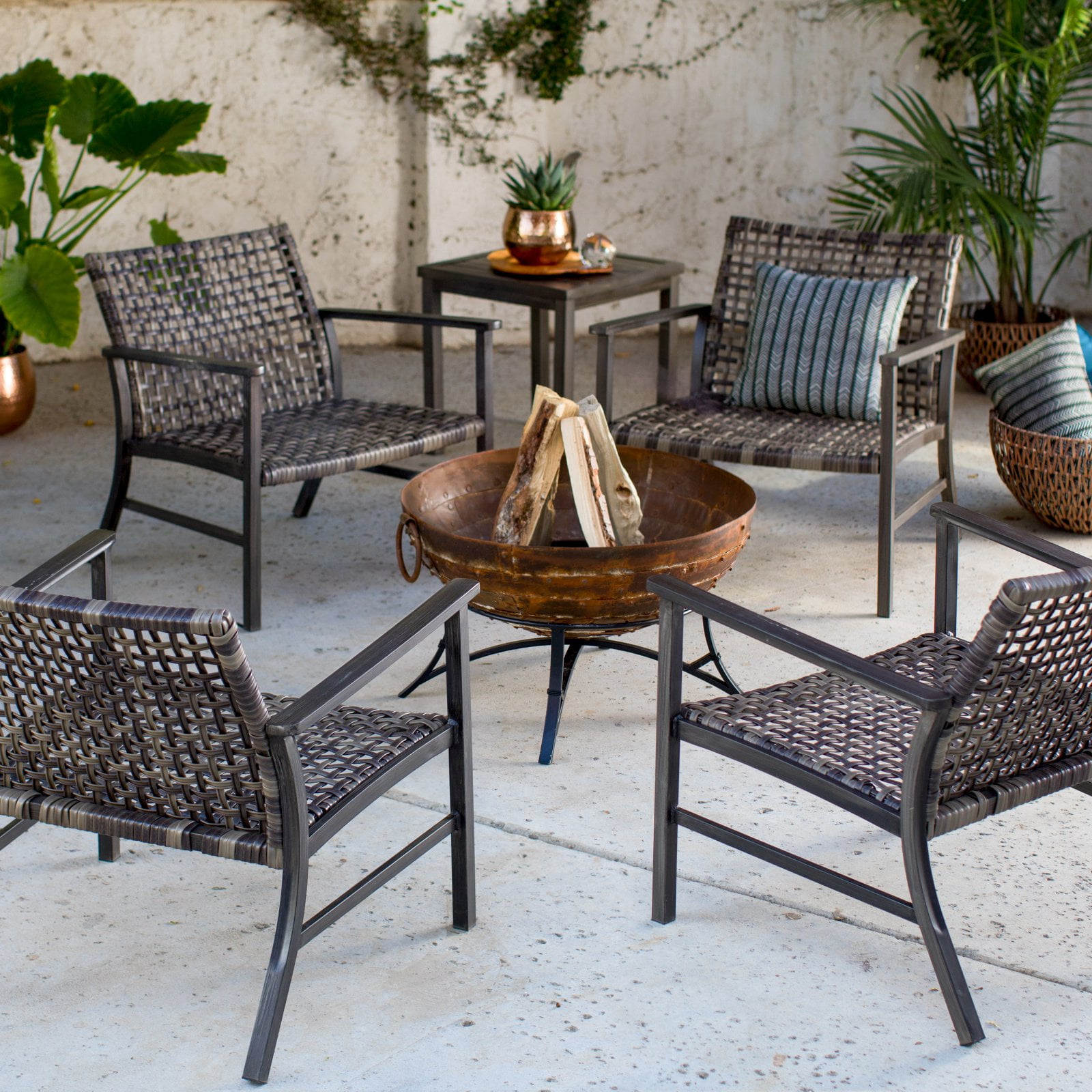 Belham Living Eastport Fire Pit Set