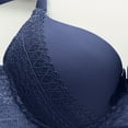 thumbnail image 3 of SMihono Women Everyday Sports Bra Comfort Push-Up Full Coverage Bras Breathable Underwire Medium Support Anti-Saggy Lingerie Dark Blue S, 3 of 4