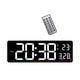 thumbnail image 1 of Reloj de pared digital con alarma, 12/24 h, horario de verano, alarma dual y temperatura. Blanco, 1 of 9