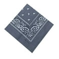 thumbnail image 2 of Diadema Muñequera Paisley Print gris Colcomx Bandana de algodón con estampado de cachemira, 2 of 7