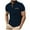 Navy, variant on WREESH Mens Classic Color Block Polos Shirt Short Sleeve Button Collared Golf Top Casual Pocket Tee Lightweight Summer Shirt 2025