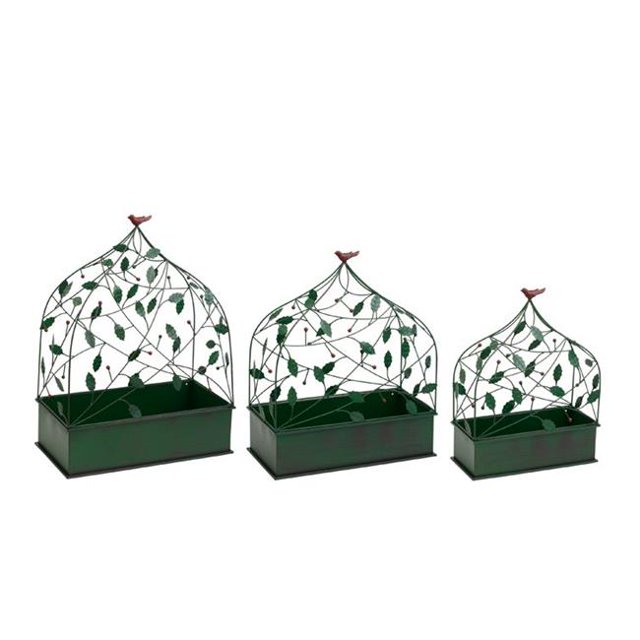 Napco 50616 Cardinal Trellis Planter Boxes - Set of 3