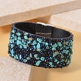 thumbnail image 2 of Shop LC Silvertone Blue Crystal Blue Howlite Bracelet Jewelry Gift for Women Size 7.5", 2 of 8