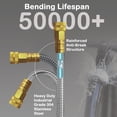 thumbnail image 4 of FangFarm Flexible Metal Garden Hose: 100ft Stainless Steel Water Hose - Anti-Kink & Lightweight - Easy to Coil for Plant Watering & Yard Tool Cleaning, 4 of 9