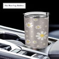 thumbnail image 5 of SKYSONIC Cute Daisy Gray 12 oz Stainless Steel Insulated Mug, Double Vacuum Insulated Travel Mug with Lid and Straw, 5 of 7