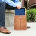 thumbnail image 5 of MacCase Premium Leather Tablet Shoulder Bag with Strap and Accessory Pouch - Vintage, 5 of 11