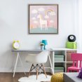 thumbnail image 3 of Stupell Industries Modern Mystical Unicorn with Rainbow & Clouds Brown Floating Frame Canvas Art, 25 x 25, by Lazar Studio, 3 of 8