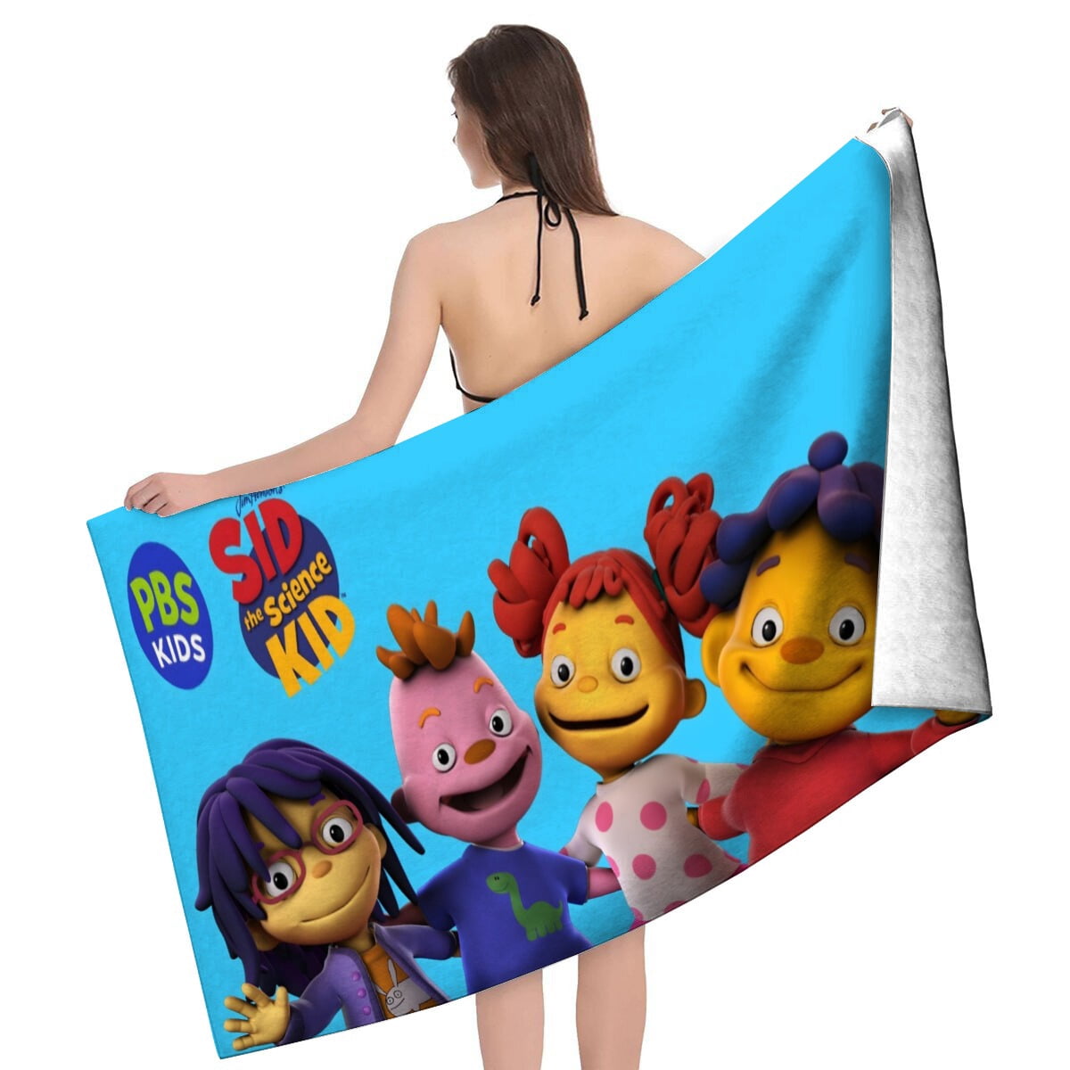 Sid the Science Kid-theme Gifts Quick-dry Beach Towel for Women Girl Birthday Inspired Fan Bath Outdoor Music Lover30.7 x 63 in（78 X 160 CM）