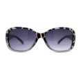 thumbnail image 2 of Kid Girls Classic 90s Designer Leopard Print Rounded Rectangle Sunglasses Grey Leopard Smoke, 2 of 4