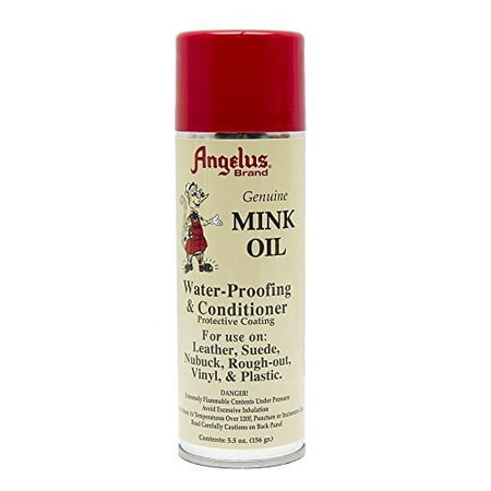 Angelus Mink Oil Waterproof Conditioner Suede Leather Aerosol Spray 5.5 oz. by United
