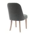 thumbnail image 5 of Contemporary Water and Stain Resistant Boucle Fabric Upholstered Dining Side Chair, Gray, 5 of 5