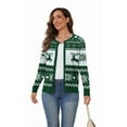 thumbnail image 4 of UVPLove Women's Lightweight Button-Down Cardigan Sweater,Christmas Green,3XL,(S-3XL)(Oversized Fit - Runs Large, Choose One Size Smaller), 4 of 8