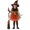 Orange, variant on Fairytale Cute Witch Dress Halloween Costume Deluxe Set with Hat for Girls 6-7Y
