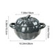 thumbnail image 3 of Cuenco de sopa de cerámica con tapa 1800ML en forma de calabaza | Cuenco de fideos de doble oreja | Seguro para microondas y hornos | Plato para servir en casa duradero | Blanco, negro, naranja, 3 of 6