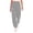 Grey, variant on Women's High Waist Jogger Pants with Pockets - Athletic Track Pants, Loose Fit Yoga Running Pants with Adjustable Drawstring & Elastic Ankle RD3 M