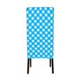 thumbnail image 3 of ZICANCN Gingham Blue Background Chair Protectors Seat Covers , Dining Chair Slipcovers for Dining Room Hotel Kitchen Design Checkered, 3 of 8