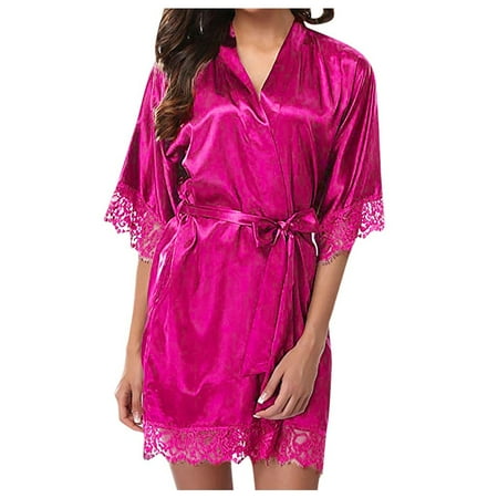 YUHAOTIN Lingerie Set Plus Size Nightwear Sleepwear Lace Women s Lingerie Pajamas Lady Satin Suit Plus Size Lingerie Thong Corset Lingerie Outfit