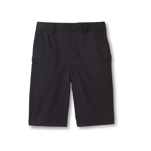 Pantalones cortos French Toast talla 10 negro de sarga con cintura elástica