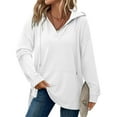 thumbnail image 4 of Oversized Women 's Pullover Hoodies, Casual Sweatershirts with Pockets, Fall Fashion Outerwear, 4 of 7