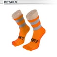 thumbnail image 3 of Calcetines de ciclismo anti-fricción m calcetines de bicicleta al aire libre naranja, gris unisex 1 par a juego reflectante, 3 of 6