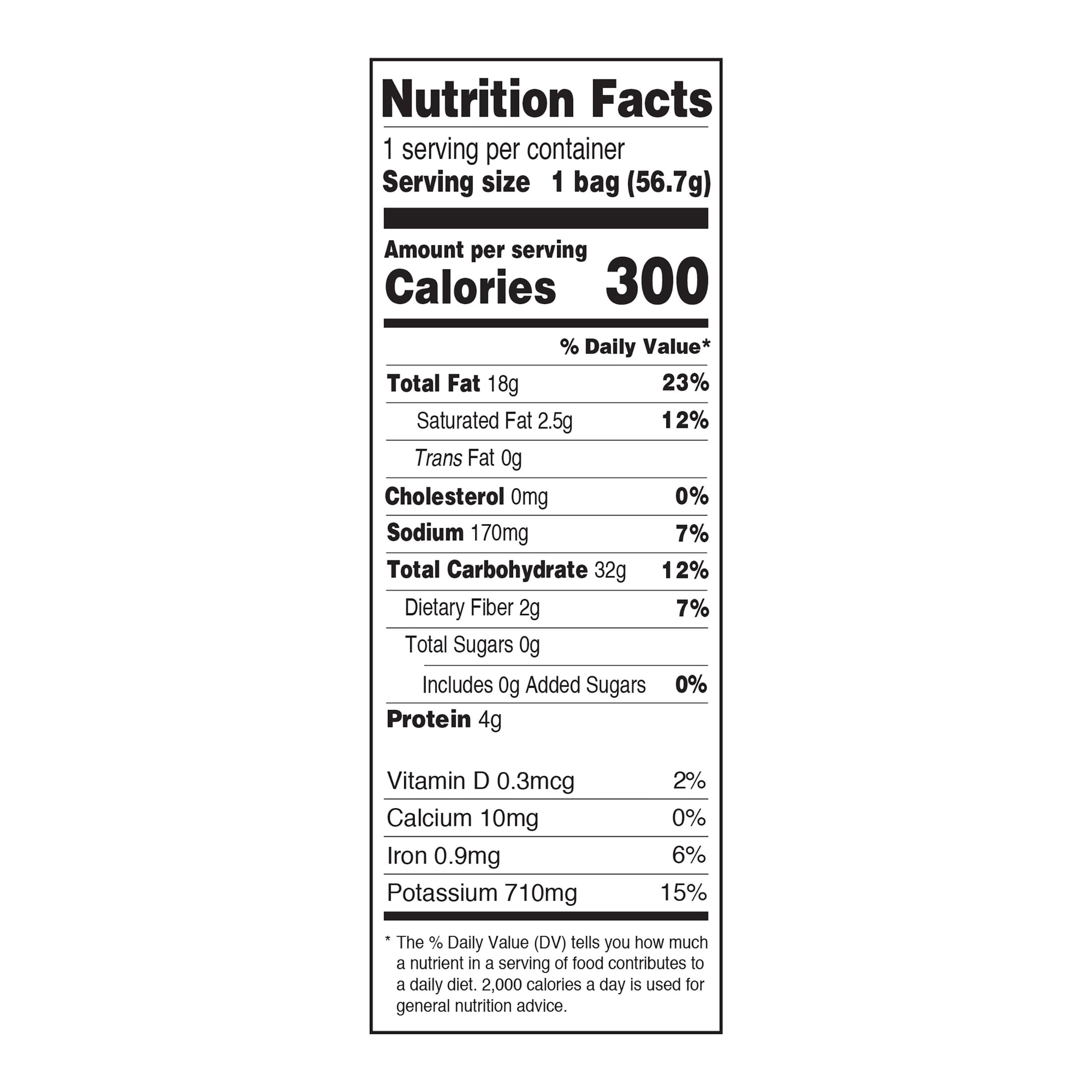 Zapp's Regular Flavor New Orleans Kettle Style Potato Chips, Gluten-Free, 2 oz, 25 Count