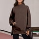 thumbnail image 1 of Ounisa Womens Oversized Sweatshirts Turtleneck Pullover Long Sleeve Hoodies Tops Fall Fashion Outfits 2025 Clothes, 1 of 6