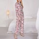 thumbnail image 3 of Fotbe Kawaii Pig Conjunto de Pijama de Manga Larga para Mujer con Estampado, Ropa de Dormir de 2 Piezas, Conjunto de Casa Suave y Cómodo con Bolsillos-X-Large, 3 of 7