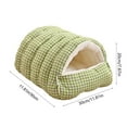 thumbnail image 4 of Tarmeek Cat Bed, Removable Washable Pet Bed, Plush Warm Shelter for All Seasons Enclosed Fluffy Cat House and Dog Bed, Easy-Clean Warm Shelter for Indoor Pets, 4 of 7