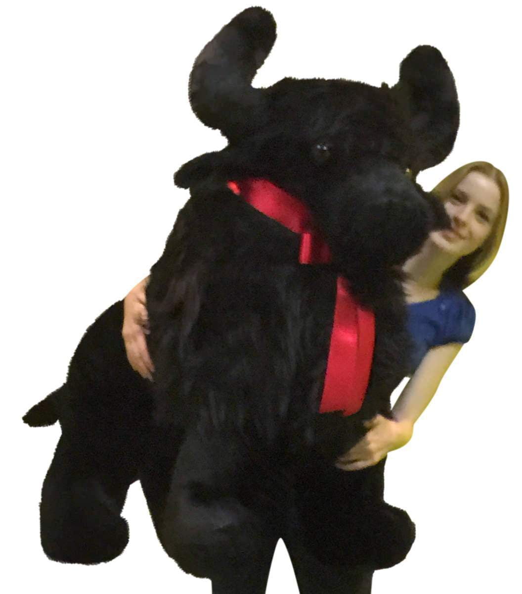 giant stuffed buffalo