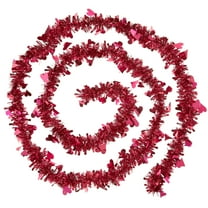 Heart Tinsel Garland, Red, 8', Valentine's Day by Way To Celebrate
