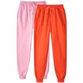 thumbnail image 2 of Ozmmyan Women’s 2-Pack Jogger Sweatpants with Pockets – Drawstring Lounge and Athletic Track Pants for Home, Workout, Travel, S-3XL, 2 of 6