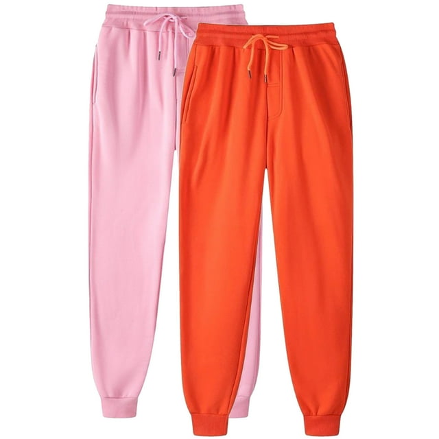 KIHOUT Clearance Womens 2PC Leisure Sports Pants Elastic High Waisted Drawstring Comfortable Loose Lounge Bound Feet Sweatpants Solid Color Trousers with Pocket
