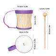 thumbnail image 2 of LRXIYODE Childrens Percussion Instruments 1Set Early Education Design Drum with Stick 15.00X13.50X13.50CM, 2 of 8