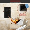 thumbnail image 4 of ENERLITES Decorator Switch Metal Wall Plate, Outlet Cover, Corrosion Resistant, Standard Size 1-Gang 4.50" x 2.76", 430 Stainless Steel, 7731-BG, Black Gloss, 4 of 5