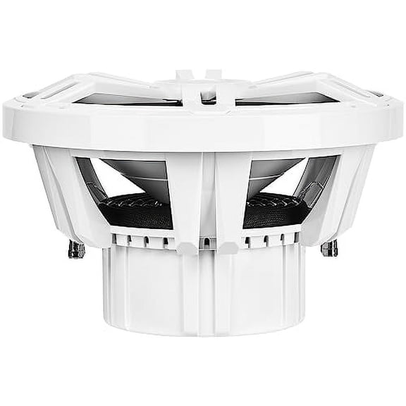BELVA BMS12RW 1000W Peak (400W RMS) 12" Marine Subwoofer with Multi-Color LED Lighting for Boats/ATV/UTV/SxS/Powersport