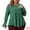 Green, variant on DARING DIVA Women's Plus Long Sleeve Flared Sleeves Peplum Top 1X Green