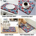 thumbnail image 4 of Washable Quick Dish Drying Mats Non-Slip Coffee Maker Mat For Kitchen Counter Home Coffee Bar Pad 18''''x24'''', black-3, 4 of 6