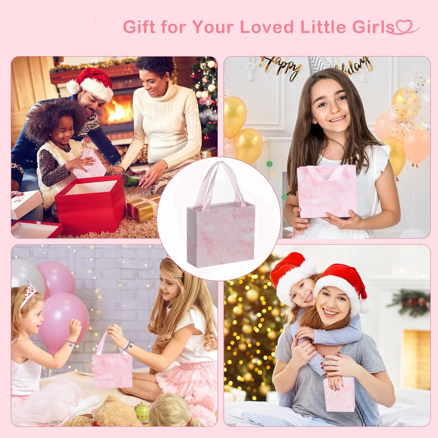 Charm Bracelet Making Kit, Girls Jewelry Making Kit Gifts for Ages 6 7 8 9 10 11 12 Crafts for Girls Perfect Girls Toy,Christmas Gifts for Gilrs (Pink)
