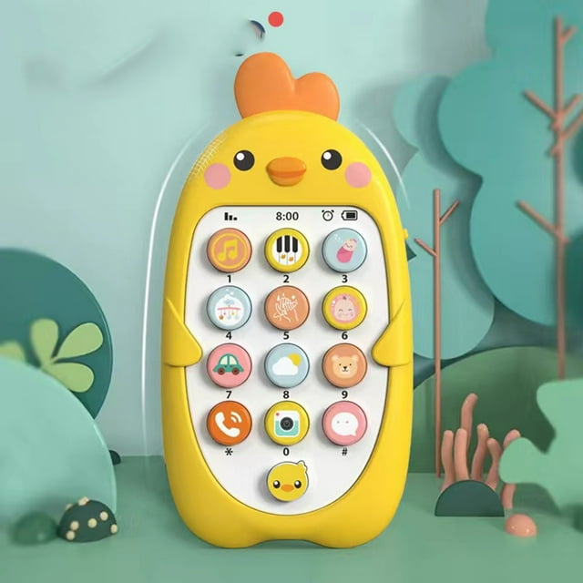 Juguetes Para Teléfonos Para Bebés Máquina De Aprendizaje Educativo Temprano Simulación Música Teléfono De Juguete Con Mordedor Para Niños Pequeños De 1 A 3 Años Material