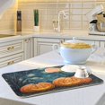 thumbnail image 6 of Dish Drying Mat Kitchen Pad Large Counter Absorbent Dish Mats Drainer Evil Pumpkins and Dry Trees, 6 of 8