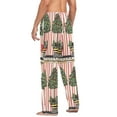 thumbnail image 3 of FORMRS Mens Pajama Pants with Pockets Sleepwear Lounge Bottoms Sizes S-2XL, Stripes Trees, 3 of 7