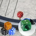 thumbnail image 2 of Wmool Metal Dice Wheel Valve Stem Tire Caps Trims For Car Bike Dust Cover. Truck, 2 of 8