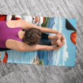 thumbnail image 5 of Santa Claus Yoga Towel with Storage Bag, 72.8"x26.8" - Suitable for Yoga, Pilates, Fitness, Gym Towels, 5 of 6