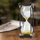 thumbnail image 4 of Temporizador de reloj de arena de vidrio de 30 minutos | Temporizador de arena duradero y resistente a las caídas | Adorno de vidrio transparente | Acento decorativo para escritorio | Herramienta de, 4 of 7