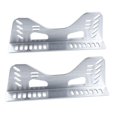 thumbnail image 3 of Terraxo 2 Pieces Race Seat Brackets Bucket Seat Side Mount Brackets Aluminum Alloy L Shape Bracket Kit Easy Installation Adjustable Design Suitable for Car Mo silver, 3 of 8