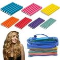 thumbnail image 2 of 42PC Heatless Hair Rollers Set, Salon-Quality Flexible Foam Hair Curlers, Soft Overnight Curling Rods for All Hair Types, No Heat Damage Styling Kit, 7 Sizes, 2 of 8