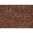 thumbnail image 1 of Ahgly Company Indoor Rectangle Patterned Sienna Brown Area Rugs, 2' x 5', 1 of 6