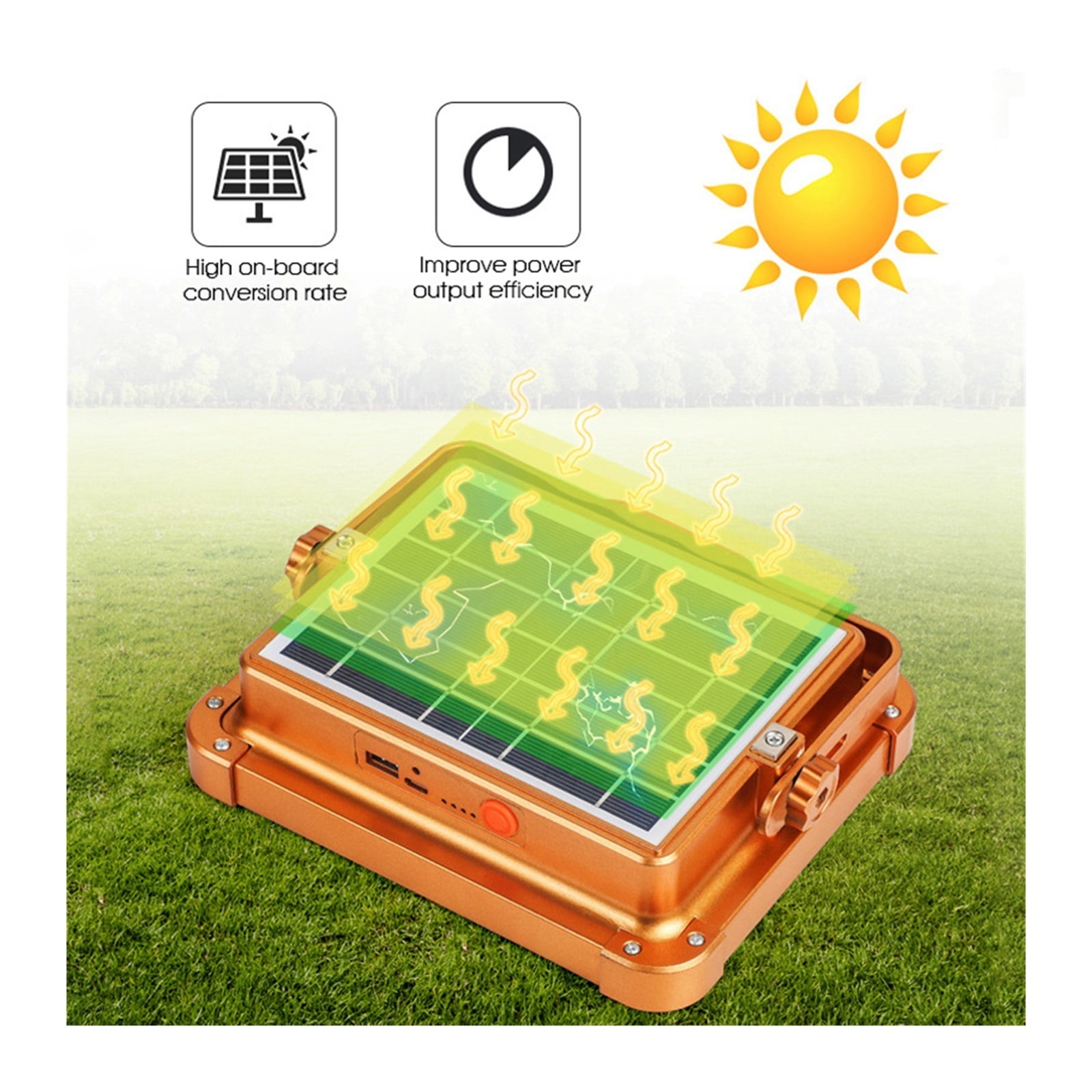 100W 1000W Outdoor Camping Solar Flood Light Portable Floodlight Rechargeable Emergency Night Market Lights Solar LED Tent Light ,Save Energ